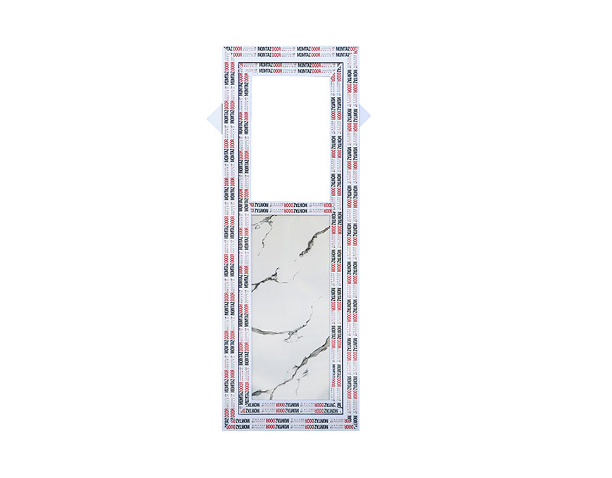 درب pvc ورق سفید (باخطوط مشکی)