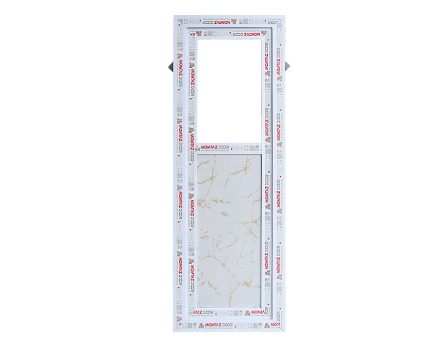 درب سرویس PVC طرح سنگ